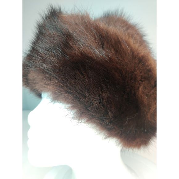 Vintage Elegant International Mink Fur Hat from Canada 21.5\